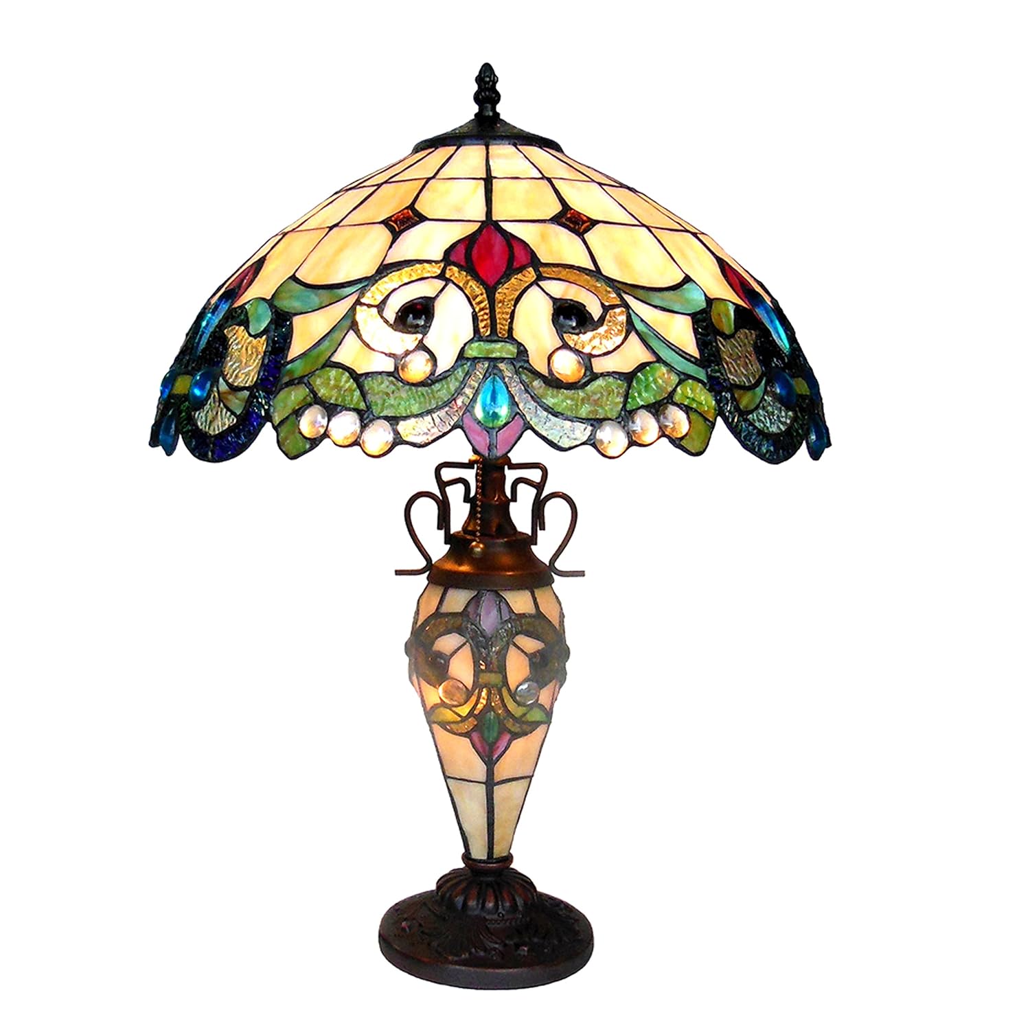 Best Small Double Lit Tiffany Style Table Lamps