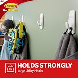 Command Large Plastic Utility Hook 3-Hooks 6 Strips White 17003-3ES view 3