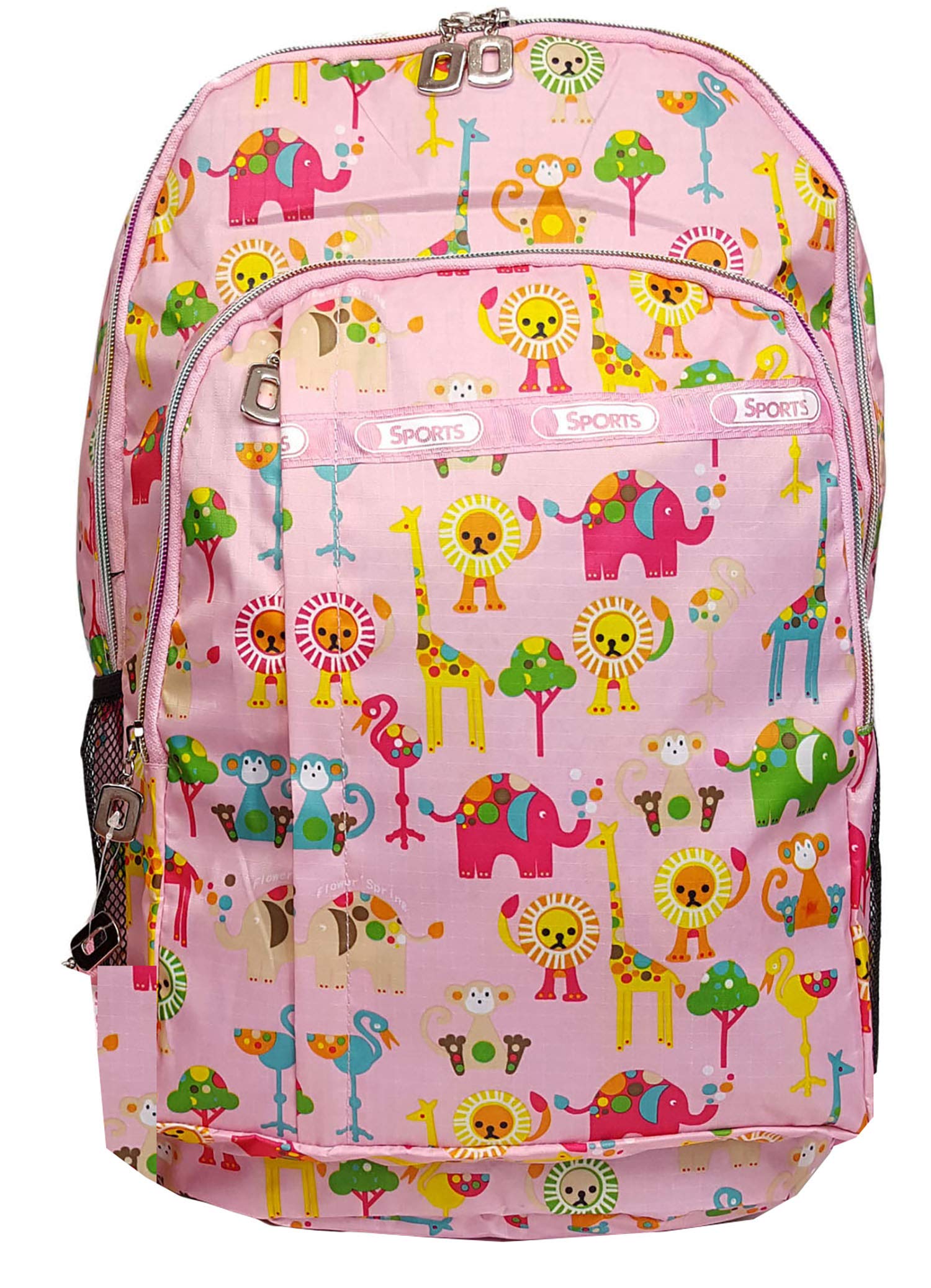 GFM® Happy Backpack Colourful Bag for School, Gym, Holidays, Beach, Casual Bag (S1-6215-ANMLS-GLB)