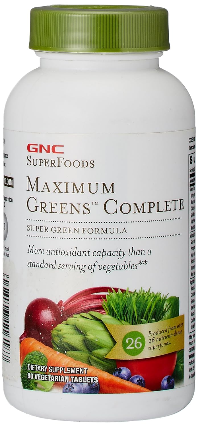 GNC Maximum Greens Complete Tablet, More Antioxidants Than Standard