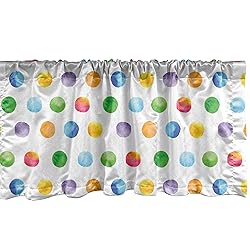 Ambesonne Abstract Window Valance Pack of 2, Big