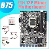 CIWEI B75 ETH Miner Motherboard 12 PCIe USB3.0 LGA1155 G1610 CPU 16GB RAM view 6