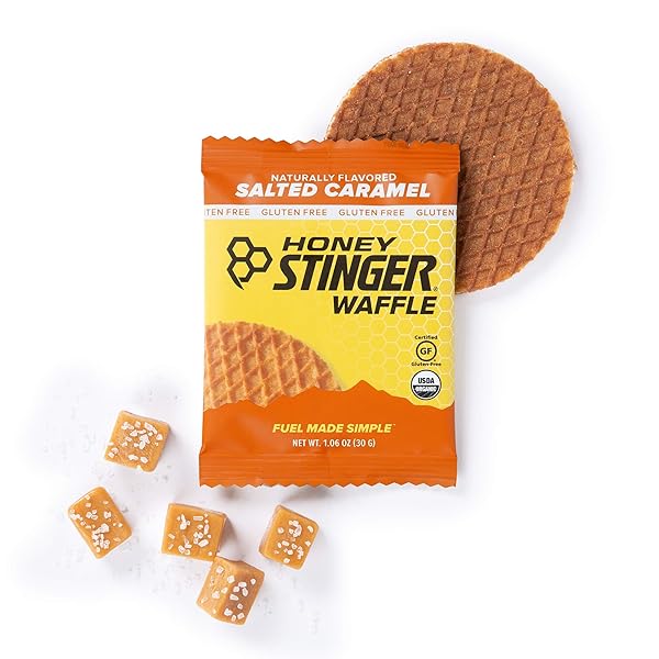 HONEY STINGER ORGANIC SALTED CARAMEL WAFFLE, 1 OZ
