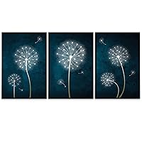 SIGNWIN Framed Canvas Wall Art Dandelion Canvas Prints Home Artwork Decoration for Living Room,Bedroom - 16