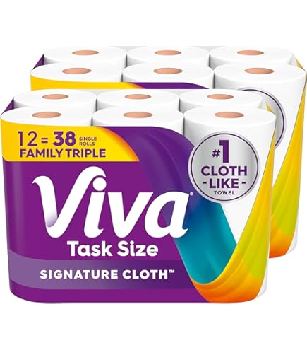 Amazon.com: Viva Signature Cloth Paper Towels, Task Size - 12