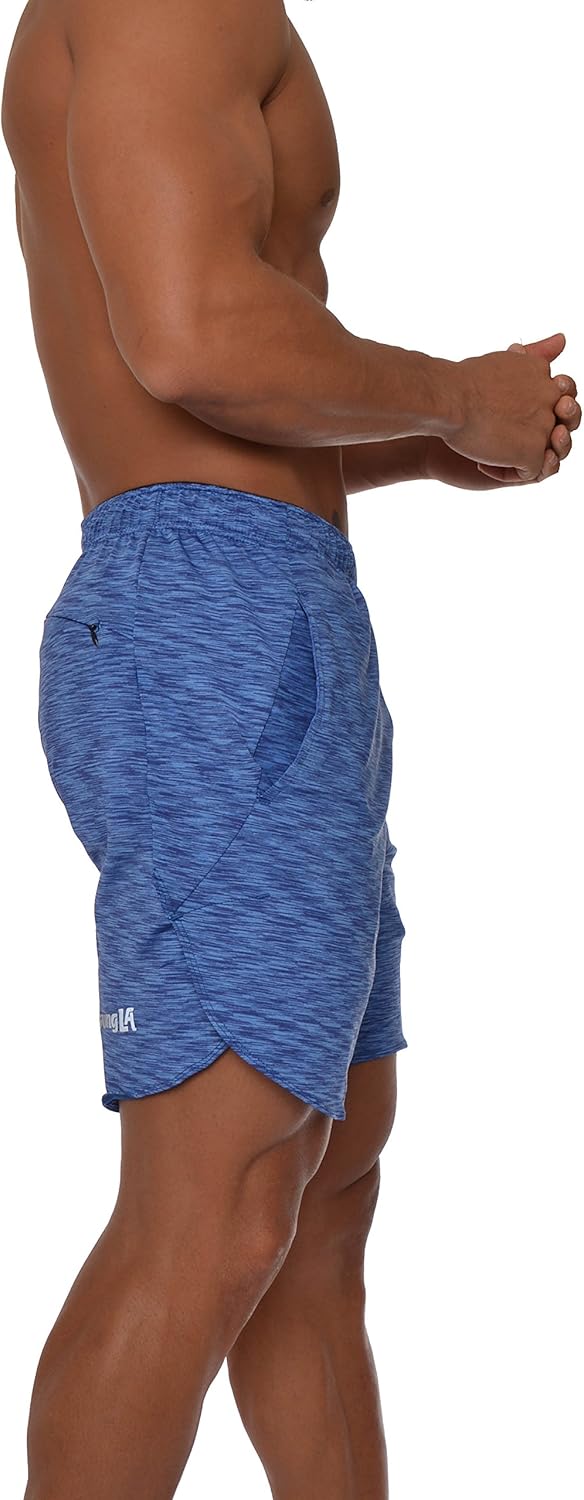 YoungLA Men's Running Shorts Athletic Gym Workout Powerlifting 104: Clothing