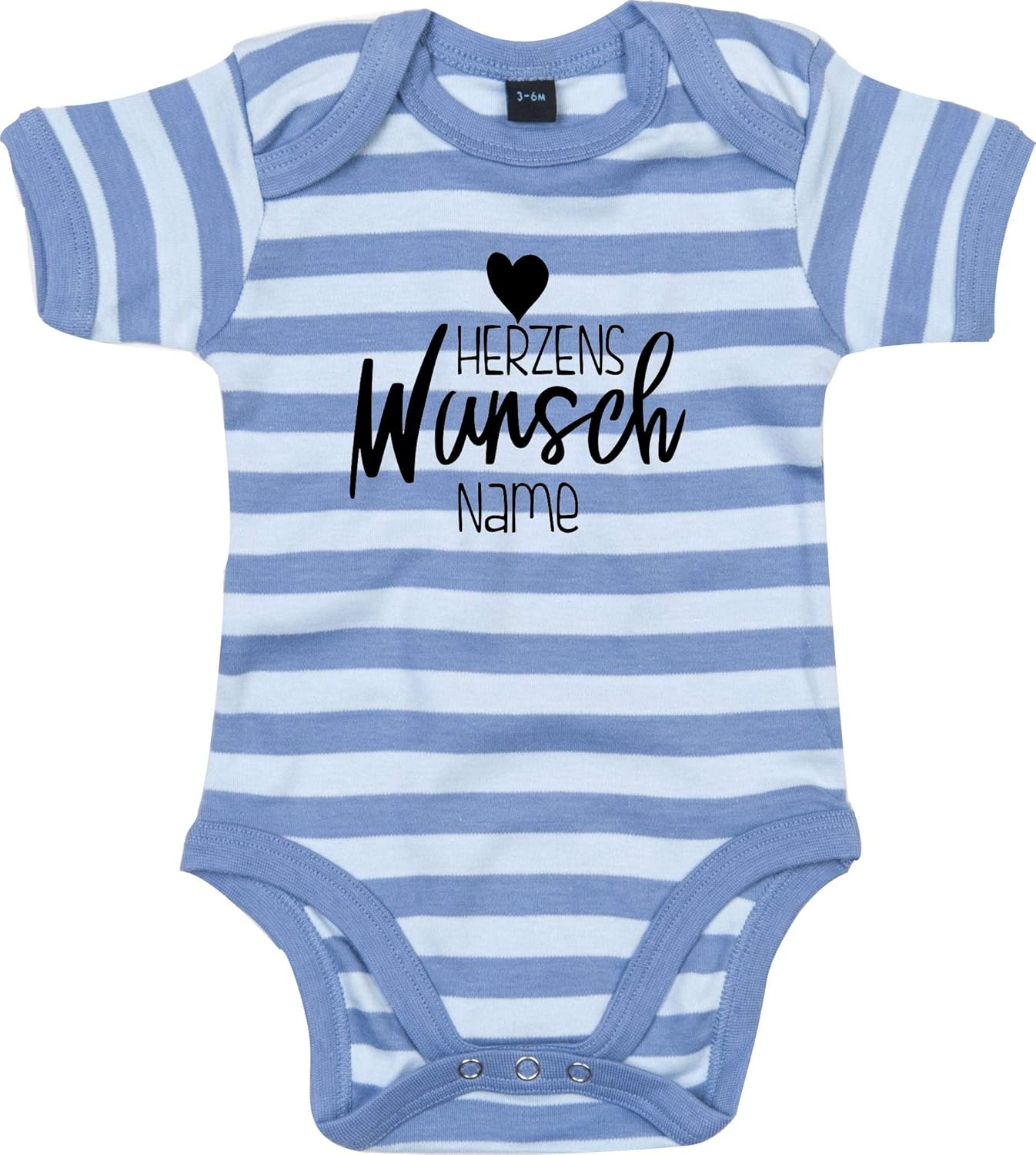 Kleckerliese Baby Body Sprüche gestreift Jungen Mädchen Kurzarm mit