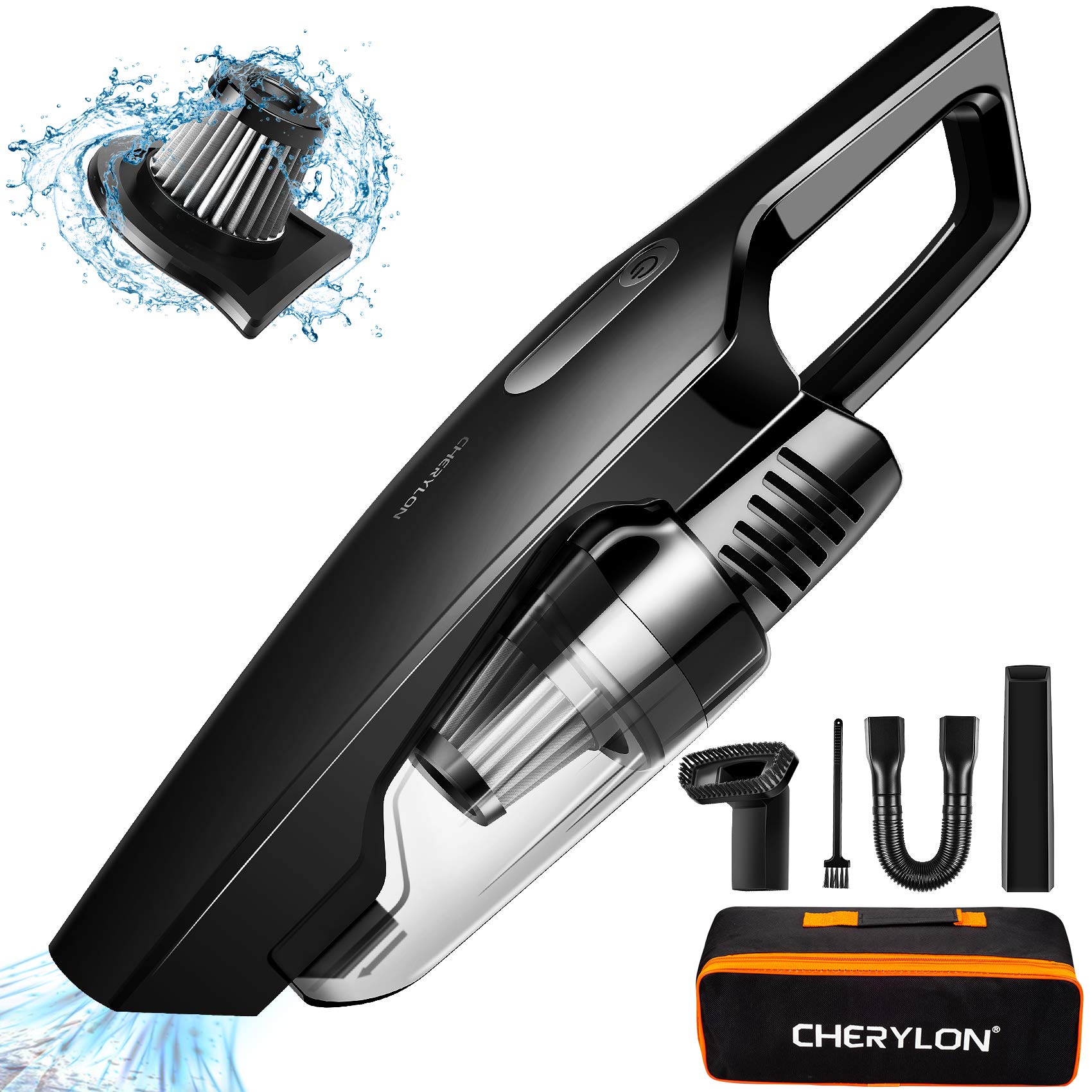 Buy Handheld Vacuum Cordless, CHERYLON Portable Vacuum with 150W High