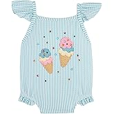 Mud Pie baby-girls Mud Pie Children's Seersucker Icecream 1pc