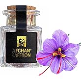 Afghan Saffron&reg; USDA Organic Saffron, Premium Grade A+ All-Red Threads &ndash; Gourmet Saffron Spice for Paella, Risotto, Tea, Milk, and All Culinary Uses. Saffron Masters Since 2002 (1g Glass Jar)