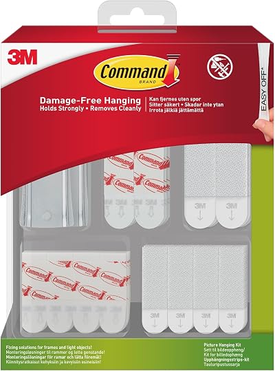 Command Picture Hanging Kit with Assorted Adhesive Strips and Nails