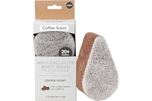Spongeables Anti-Cellulite Body Wash in a Sponge, Moisturizer and Exfoliator, 20+ Washes