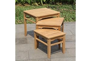 Cambridge Casual Superior Indonesian Teak Arie, Nesting Side Table