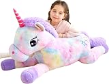 IKASA Giant Unicorn Stuffed Animal 110cm Soft Plush Toy Large Cute Jumbo