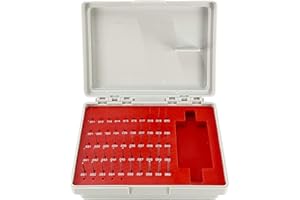 TEXALAN(R) Steel Pin Gage Set Minus Heat Treated with Storage Case M0 50pcs 0.011"-0.060"