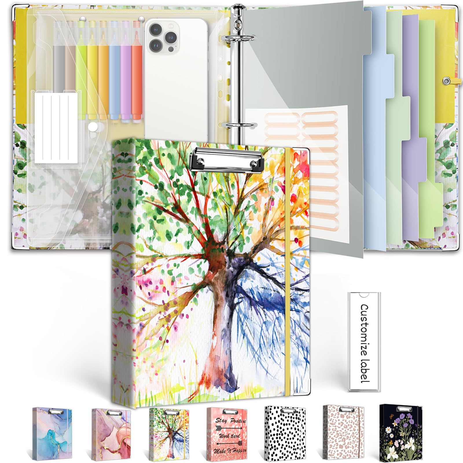 1 Inch 3 Ring Binder Organizer, Three Ring Binder