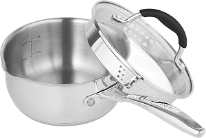 AVACRAFT Stainless Steel Saucepan with Glass Lid