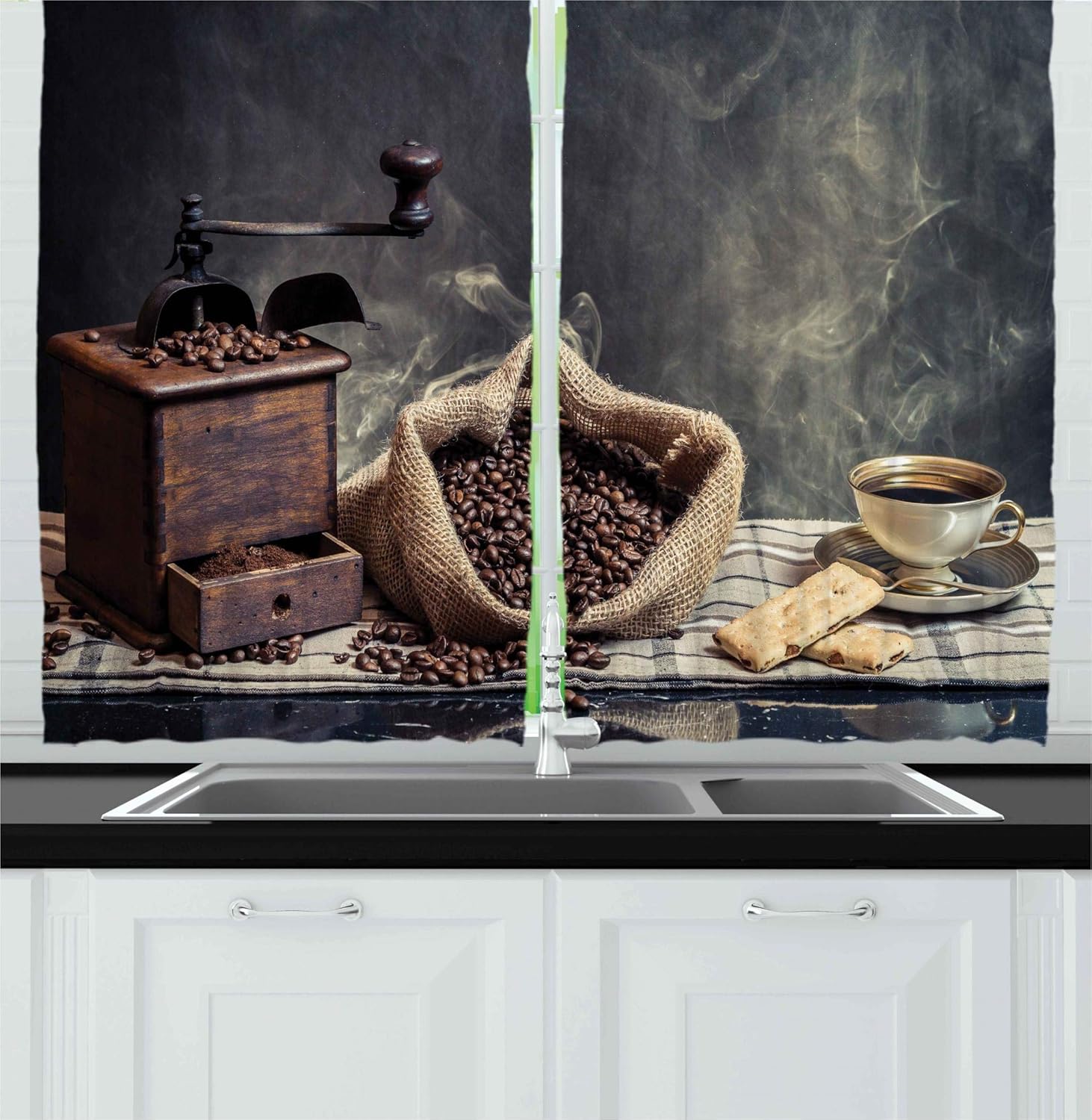 Amazoncom Ambesonne Coffee Decor Collection