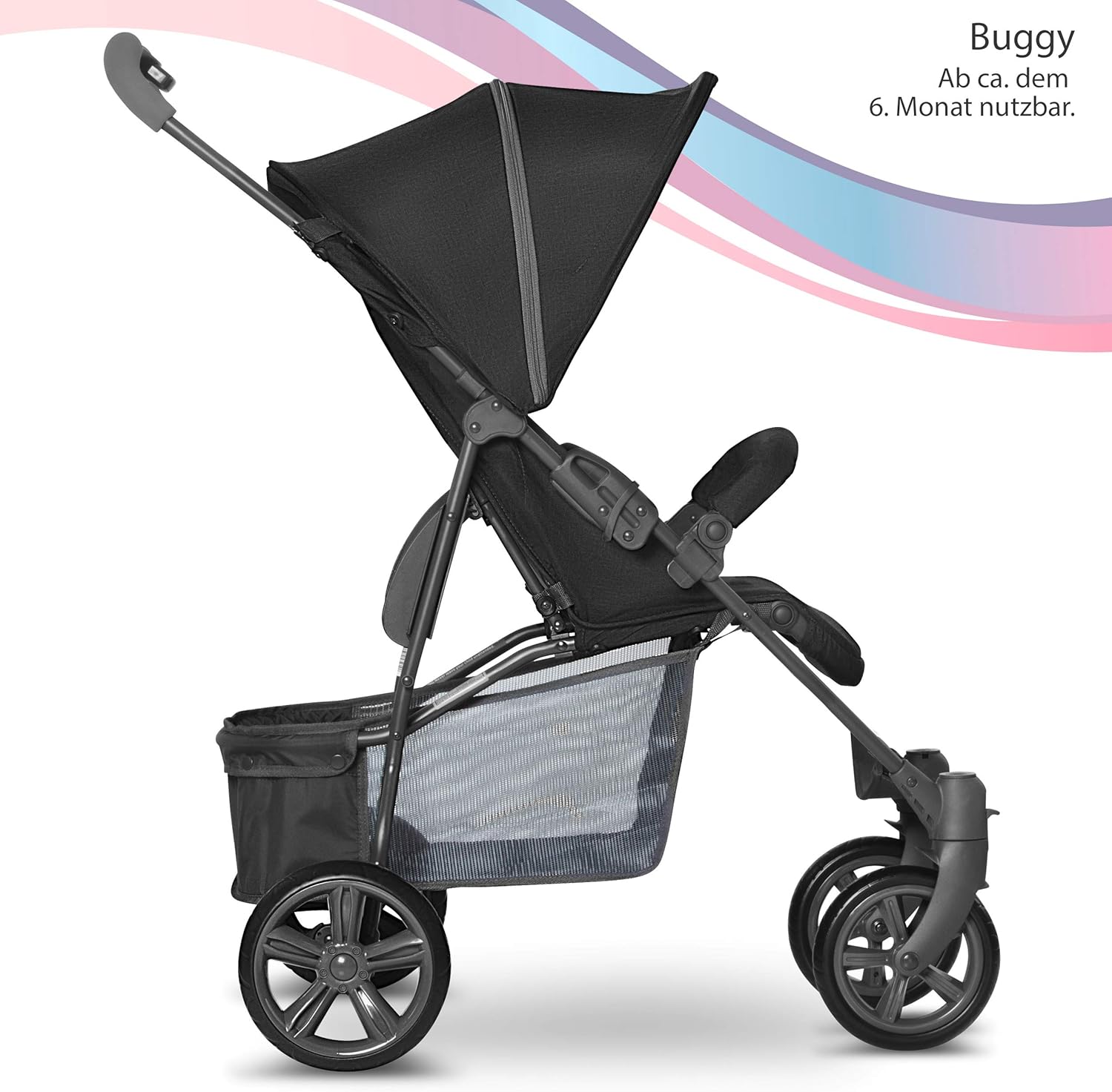 poussette canne position couchée