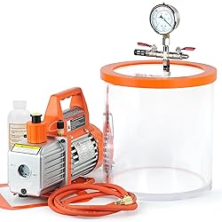 BACOENG 3 Gallon Vacuum Chamber with 4 CFM Vacuum