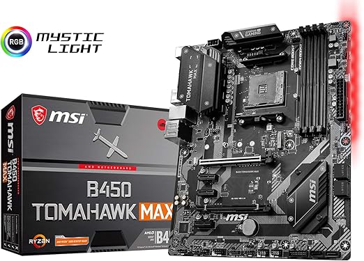 Amazon Com Msi B450 Tomahawk Max Atx Motherboard Mb42 Computers Accessories