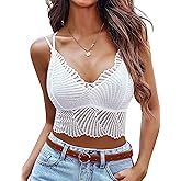 Avidlove Lace Bralette for Women V Neck Camisoles Racerback Adjustable Strap Crop Top