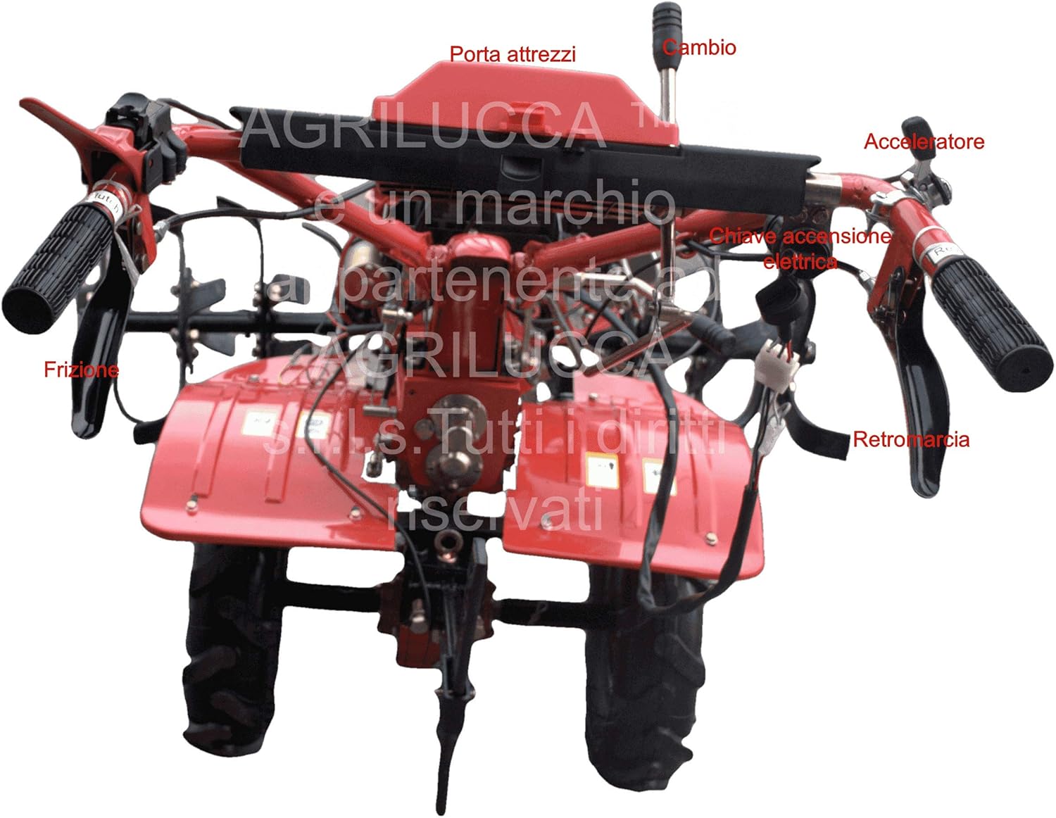 AGRILUCCA Motoazada motocultor Fresa 105 cm Engranaje ...