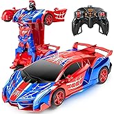 Ynybusi Spider Remote Control Car Spider Robot RC Car for Boys, Transformation 2 in 1 Racing RC Cars Toy One Button Deformation & 360°Drifting for Boys Ages 3 4 5-12 Birthday