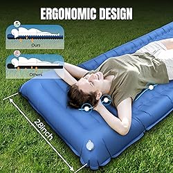 NAPASA Camping Sleeping Pad, 6.8'' Extra Thickness