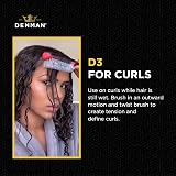 Denman Curly Hair Brush D3 Honolulu Yellow 7 Row for Curl Definition view 3