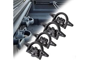 Phamyor Tie Down Bed Cleat for Toyota Tacoma 2005-2021 & Tundra 2007-2021, for Deck Rail System Truck, Replace PT278-35160 PT278-35112 PT278-0C010 PT278-35111, Heavy Duty Nylon, Black, 4pcs