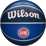 Wilson NBA Team Tribute Basketball Detroit Pistons Size 7 Rubber Outdoor view 1