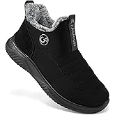 Womens Snow Boots Winter: Warm Fur Lined Ankle Booties Waterproof Non Slip Snow Shoes for Outdoor Walking