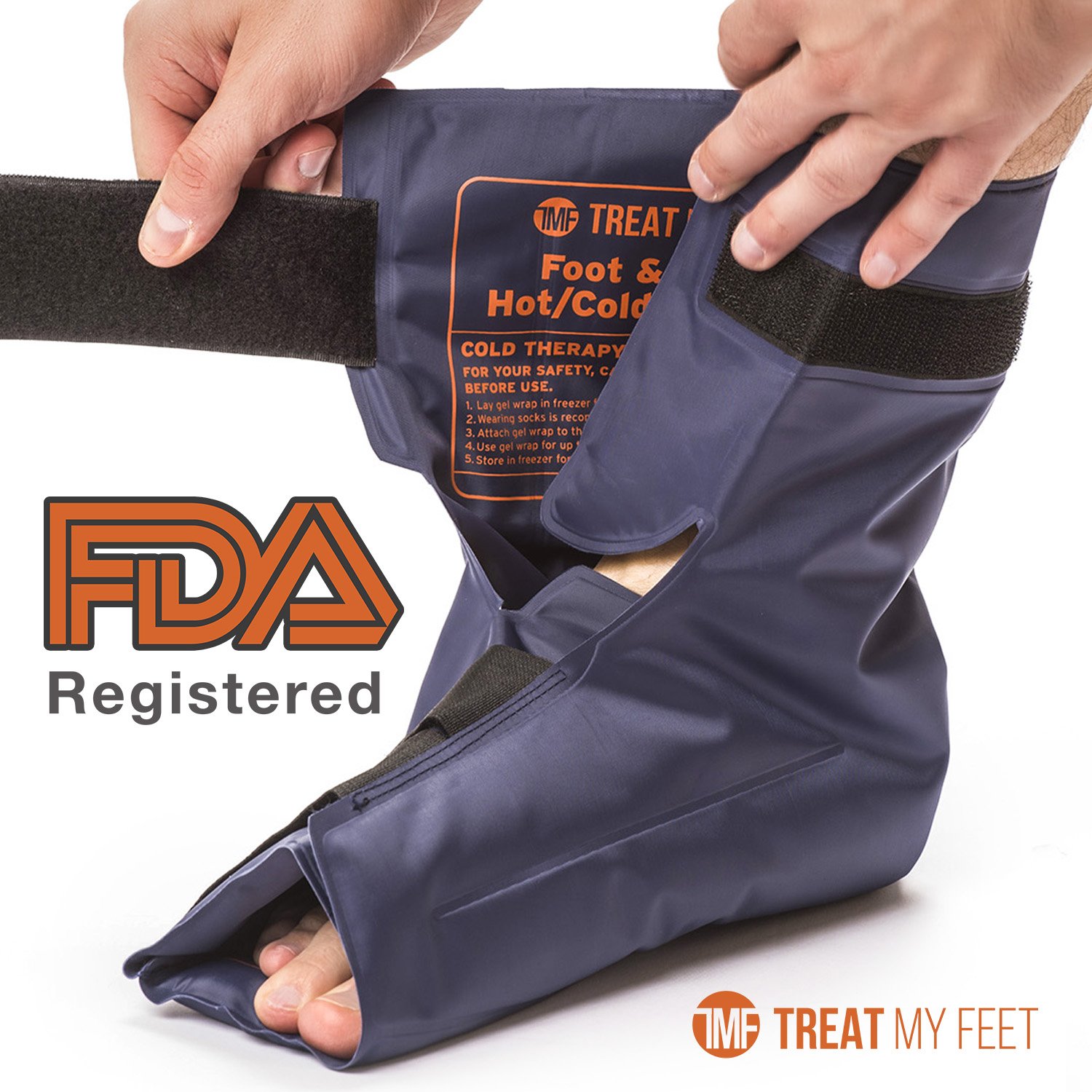 Foot & Ankle Pain Relief Hot/Cold Gel Wrap Effectively Relieve Foot