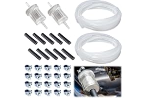 Verdanzia 2 Set 6M Diesel Heater Fuel Line Kit, Fuel Tank Hose Clip Kit with Fuel Filter, Fuel Line Clamps and Connecting Hoses, Diesel Heater Accessories for Replace 1320399a 35320a