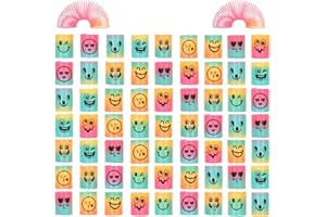 Irnushka Mini Spring Rainbow Coil Party Favors for Kids, Mini Plastic Coil Spring Toy for Easter Egg Filler Party Favor Carnival Prize Birthday Goodie Bag Stuffers (Style A+B, 120)