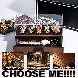 VisualHome Premium Military Challenge Coin Display