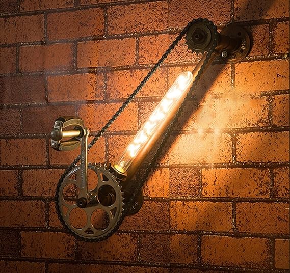 Guoq Color Oxidado Retro Industrial Forja Lampara Vintage Creativo