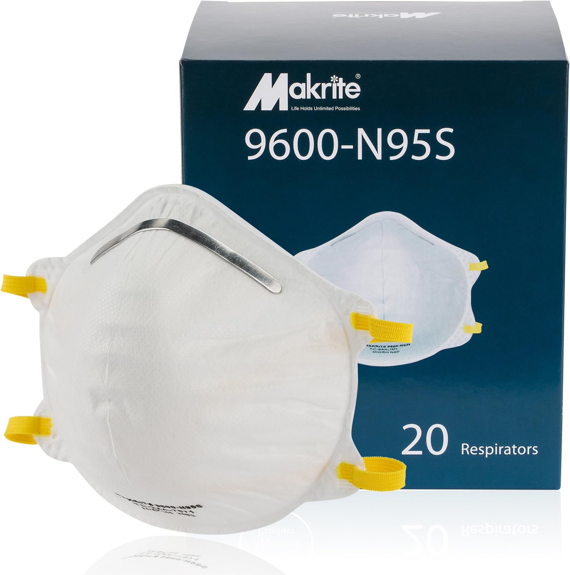 Makrite N95 Foldable Cone Dust Mask (Standard - S)