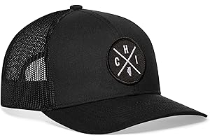 HAKA State City Trucker Hat for Men & Women, Adjustable Baseball Hat, Mesh Snapback, Sturdy Outdoor Black Golf Hat