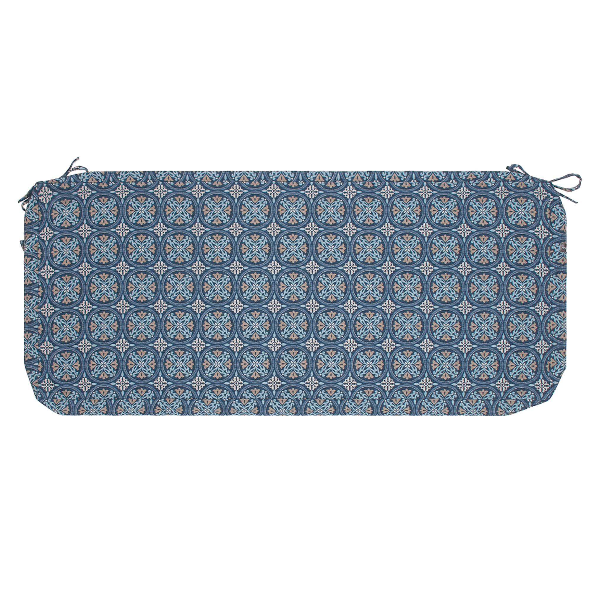 Photo 1 of Magpie Fabrics Patio Bench Cushion Cover 42x18x3 Inch, NO Insert! Water&Fade Resistant Outdoor Loveseat Replacement Cover with Zipper (Morgan Medal Blue)