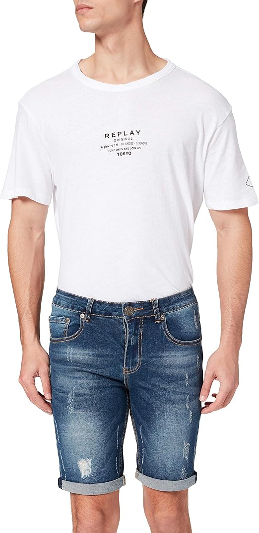 INSIDE Men's Denim Shorts Amazon.co.uk Clothing