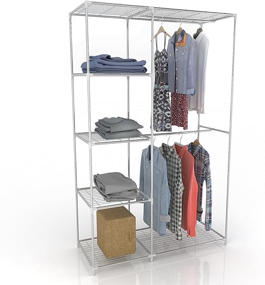 BUSYALL Percheros de Ropa Burro Guardarropa Ropero Armario Minimalista