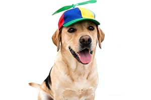 Ifnov Propeller Pet Hats, Funny Helicopter Adjustment Hats for Dog and Cat S