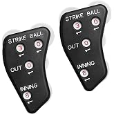 Watayo Wheel Baseball Umpire Clicker, Umpire Indicator Gear, Practical Baseball Counter Clicker for Scorekeeper Recording Outs &amp; Innings Balls
