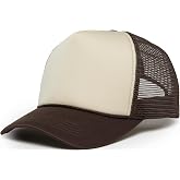 Funky Junque Kids Trucker Hat Toddler Boys &amp; Girls Flat Brim Baseball Cap | Mesh Trucker Hat with Adjustable Snapback, Everyday Play and Gifting, Toddler Baseball Caps for Kids