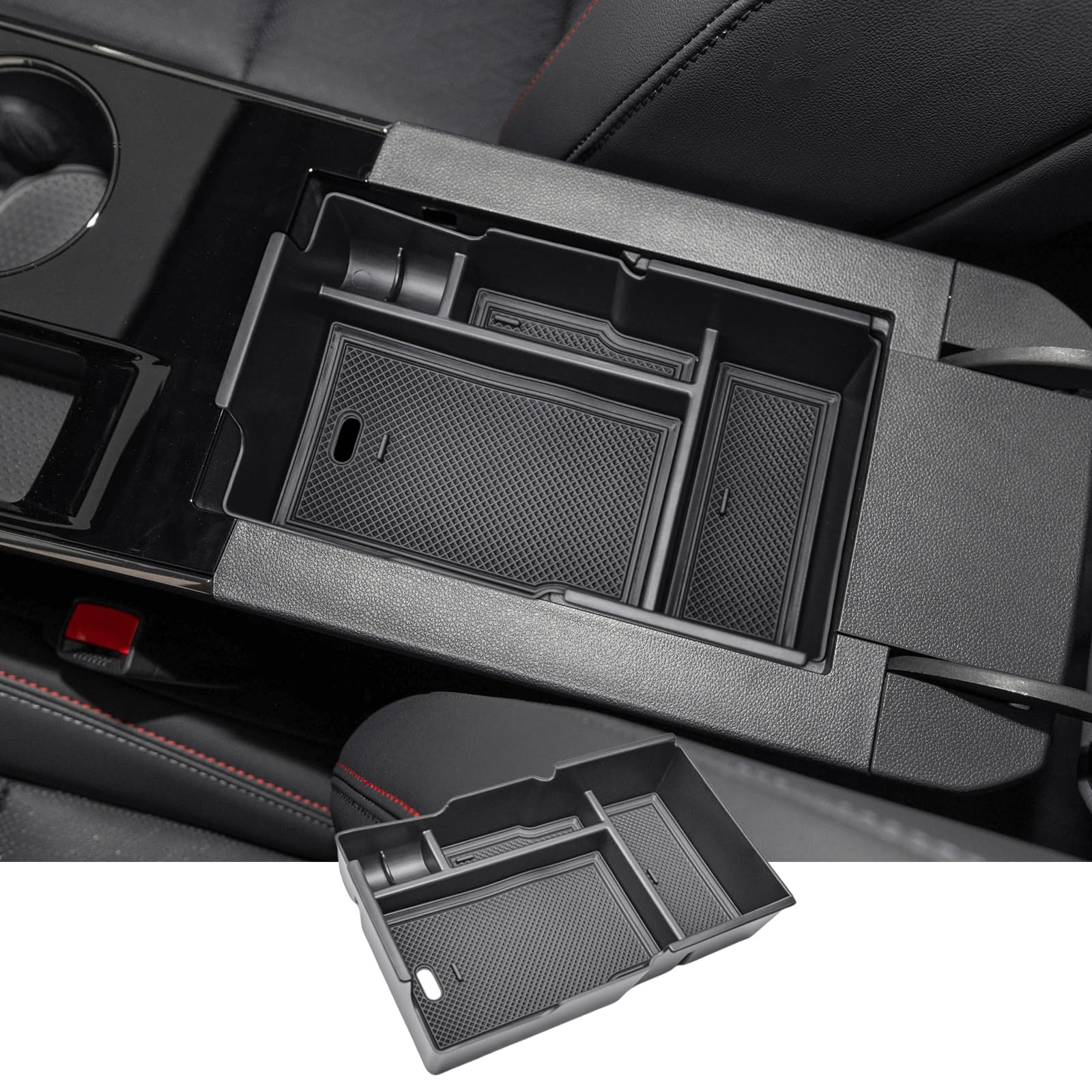 Photo 1 of RUNROAD Center Console Organizer Tray Compatible with 2025 2026 Chevy Equinox Accessories, Armrest Organizer Tray Console Dividers Secondary Storage Box Glove Compartment (NOT Fit Equinox EV)