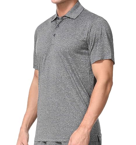 Men's Dry Fit Golf Polo Shirt Alpha XXL Regular Grey in Oman