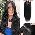 Hair Toppers for women Real Human Hair 20inch No Bangs Hair Toppers for Women 8*8inch Big Base Hair Toppers Cover a Larger Area Top Hair Pieces for Women with Hair Loss or Thin Hair Natural hair top