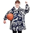 Sports Blanket Hoodie Men & Kids, Oversized Wearable Blanket Kids, Teens, Adults, Soccer & Basketball Hoodie Blanket for Boys